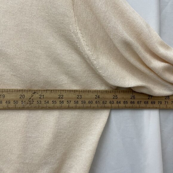 A New Day V-Neck Lightweight Pullover Cream Size Sweater Medium Knit NWT - Picture 6 of 12